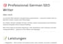write SEO german content for your blog and website